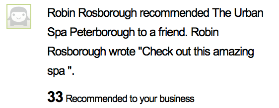 Robin Recommended the urban spa in peterborough